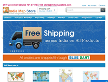 Tablet Screenshot of indiamapstore.com